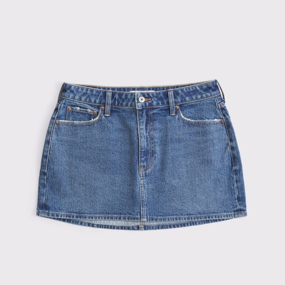 Curve Love Abercrombie & Fitch Blue Denim Skirt